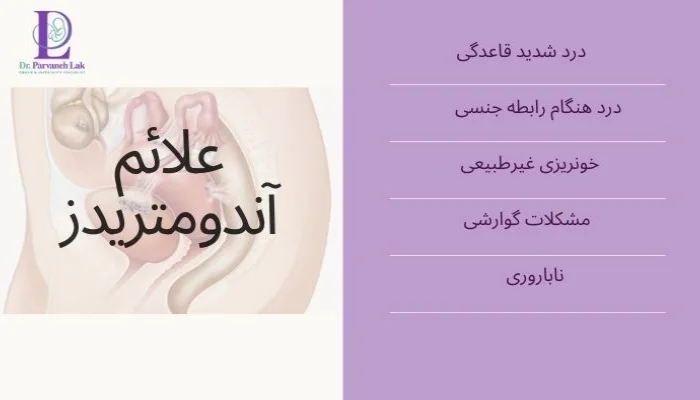علائم شایع آندومتریوز